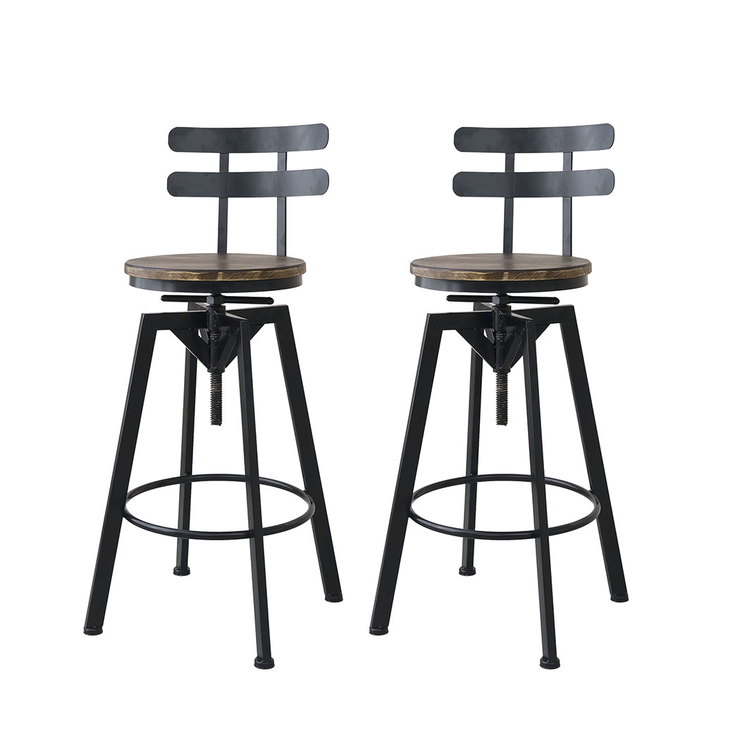 Levede 1x Bar Stool Industrial Adjustable-2006733238923563008