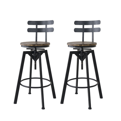 Levede 1x Bar Stool Industrial Adjustable-2006733238923563008