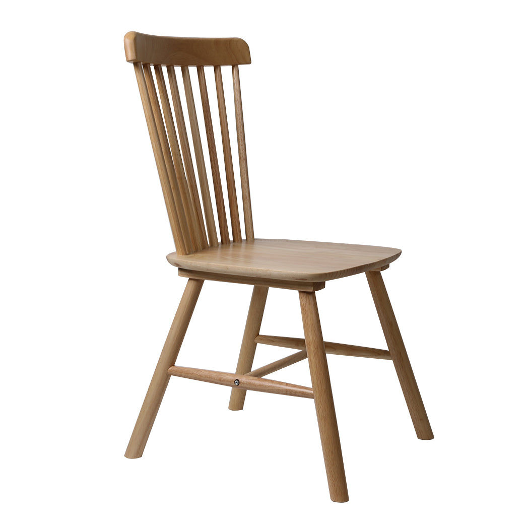 Levede 2x Dining Chairs Kitchen Windor Oak-1954802978275856384