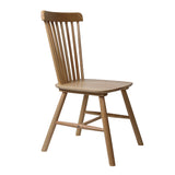 Levede 2x Dining Chairs Kitchen Windor Oak - Low Angle