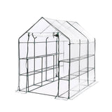 Levede Greenhouse Walk In 3 Tier Garden - Close-Up Angle