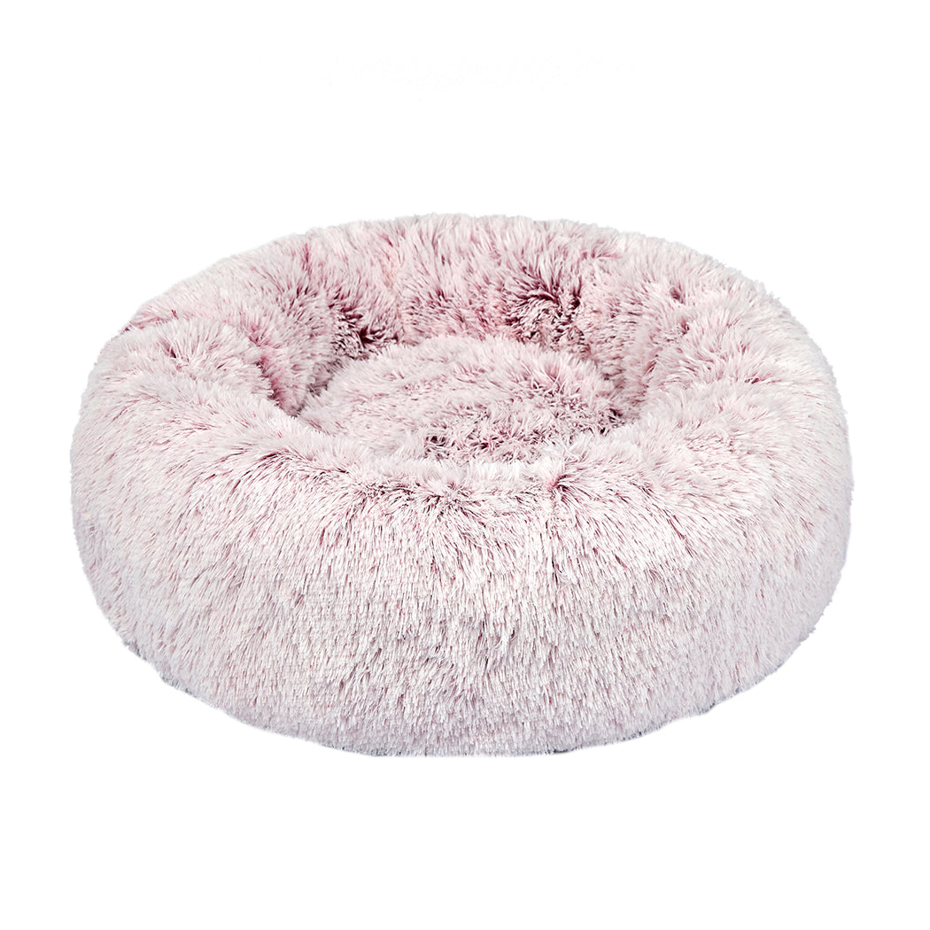 PaWz Pet Bed Cat Dog Donut Nest Calming L Pink Large-2018816774023286784