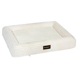 Pawz L Size Orthopedic Dog Bed with Corduroy Removable Cover Waterproof Washable Beige-2018816793514217472