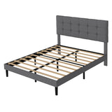 Levede Bed Frame Upholstered Platform Mattress Base Queen - Extra Image
