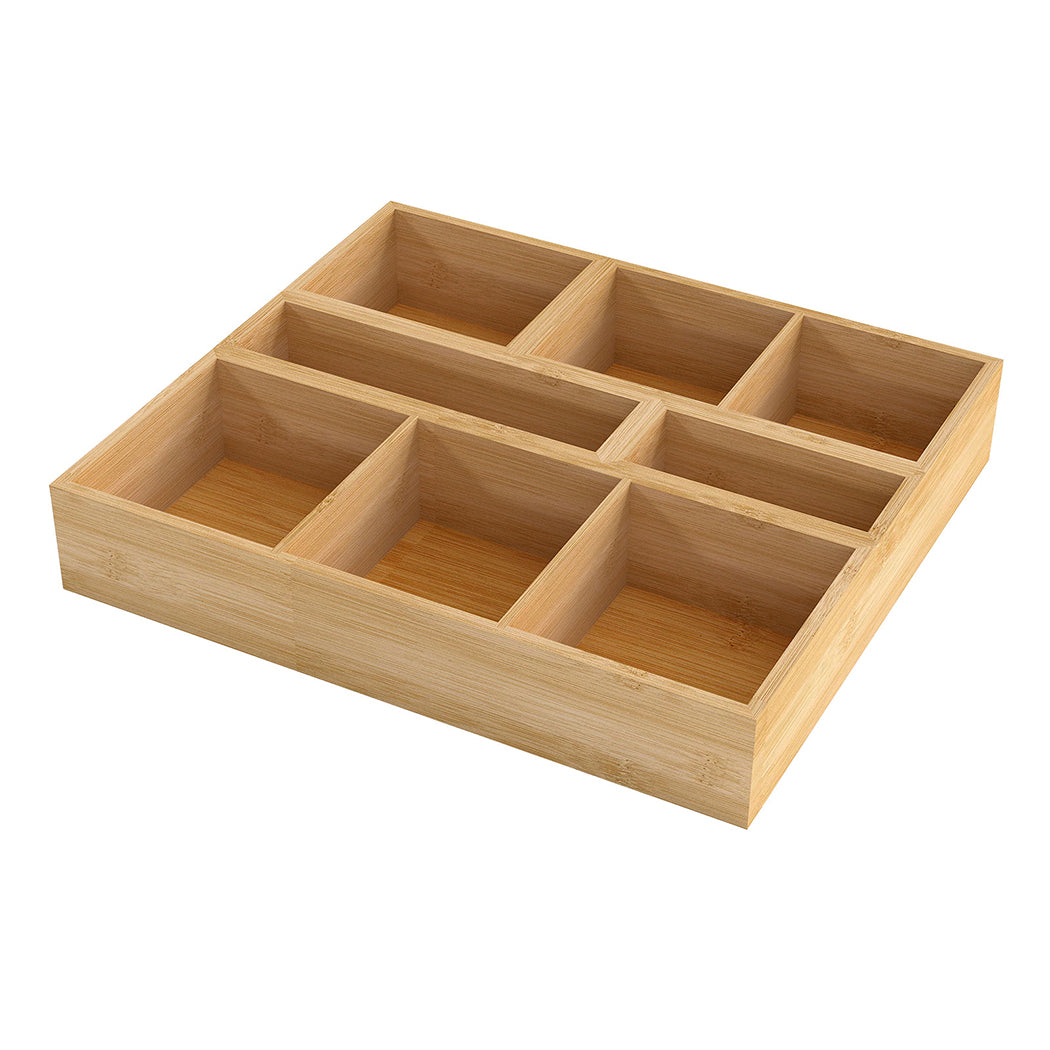 Toque Bamboo Drawer Organizer Multi-Use Storage Box-2006732763457261568