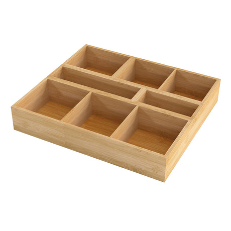 Toque Bamboo Drawer Organizer Multi-Use Storage Box-2006732763457261568
