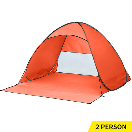 Mountview Pop Up Beach Tent Caming Portable Orange-1954802641854926848
