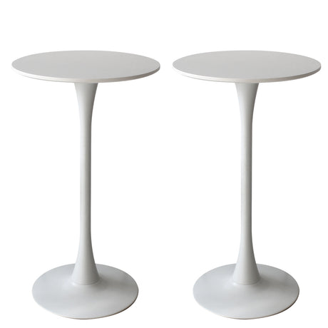 Levede 2x Round Bar Table Pub Tables White-2006733275493699584