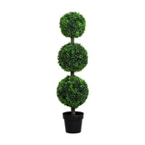 Lambu Artificial Triple Ball Boxwood Trees - Extra Image