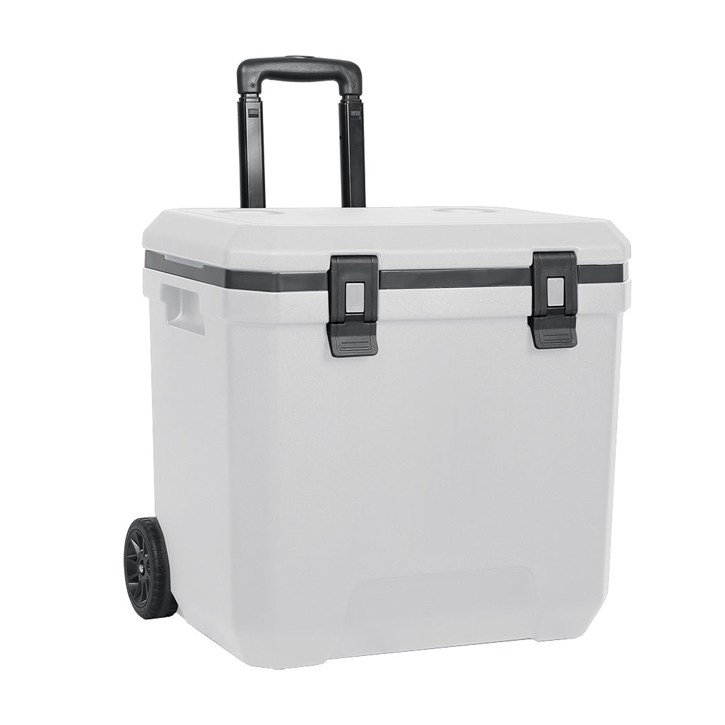 Mountview Cooler Ice Box 27L/43L Portable Chest Trolly For Camping BBQ Picnic-2018816881380691968