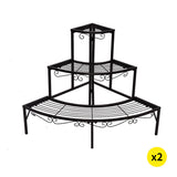 Levede 2x Outdoor Indoor Plant Stand - Low Angle