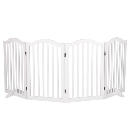 PaWz Wooden Pet Gate Dog Fence Safety White-2006732982756446208