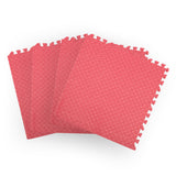 Bopeep EVA Foam Kids Play Mat Floor Red - Rear View