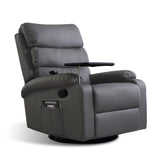 Levede Massage Chair Recliner Chairs Grey - Low Angle