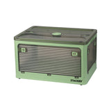 55L Storage Boxes Stackable Container M Green Medium - Low Angle