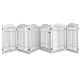 PaWz 6 Panels Pet Dog Playpen Puppy White-2006732992130715648