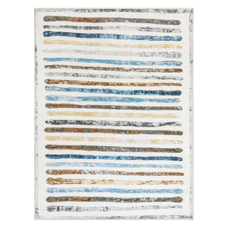 Marlow Floor Rug Short Pile Washable Carpet Soft Plush Non Slip Stripe 160x120-2018816747121020928