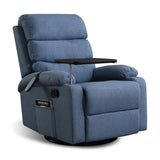 Levede Massage Chair Recliner Chairs Blue - Low Angle