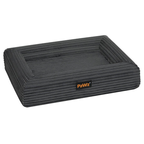 Pawz M Size Orthopedic Dog Bed with Corduroy Removable Cover Waterproof Washable Grey-2006732714467790848