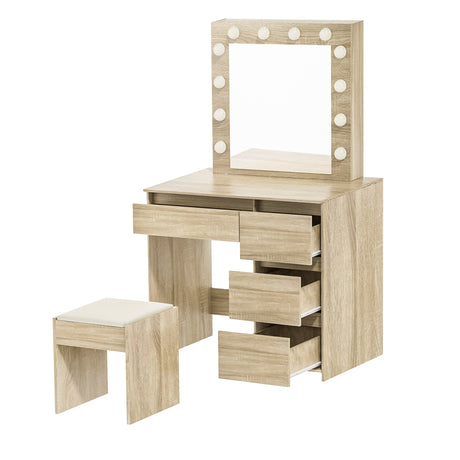 Levede Dressing Table Stool Set Makeup Mirror Led-2006732743878250496