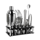 Cocktail Shaker Set Stainless Steel - Low Angle