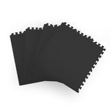 Bopeep EVA Foam Kids Play Mat Floor Black - Rear View