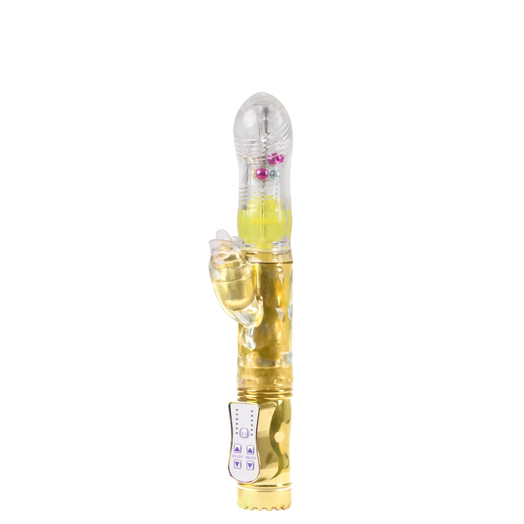 Urway Rabbit Vibrator Masturbator Thrusting Gold-1954802631058788352