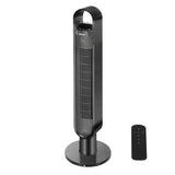 Spector Portable Bladeless Tower Fan Black - Close-Up Angle