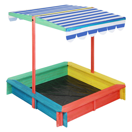 Bopeep Kids Wooden Sandbox 120X120CM-2006732871573835776