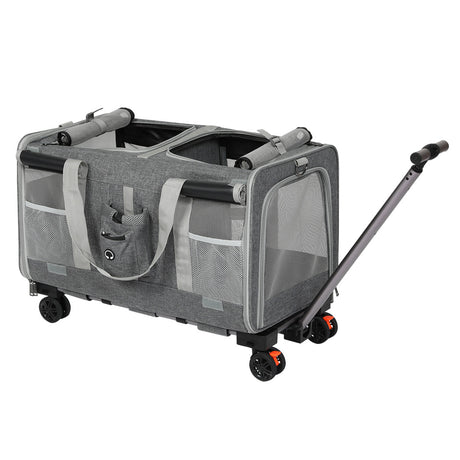 Pawz Pet Carrier 4 Wheel Portable Rolling Foldable-2018816797083570176