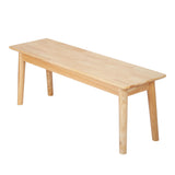 Levede 1XDining Chairs Bench Chair Seat Nature - Low Angle