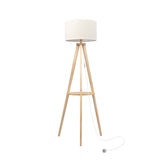 EMITTO Tripod Floor Lamp with Shelf-2018816831451697152