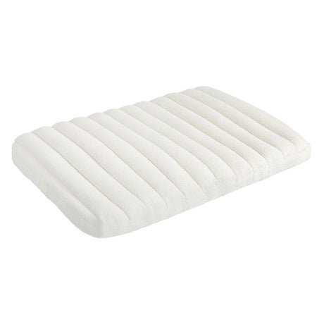 Pawz L Size Orthopedic Dog Bed with Sherpa Plush Removable Cover in White-2006732708935503872