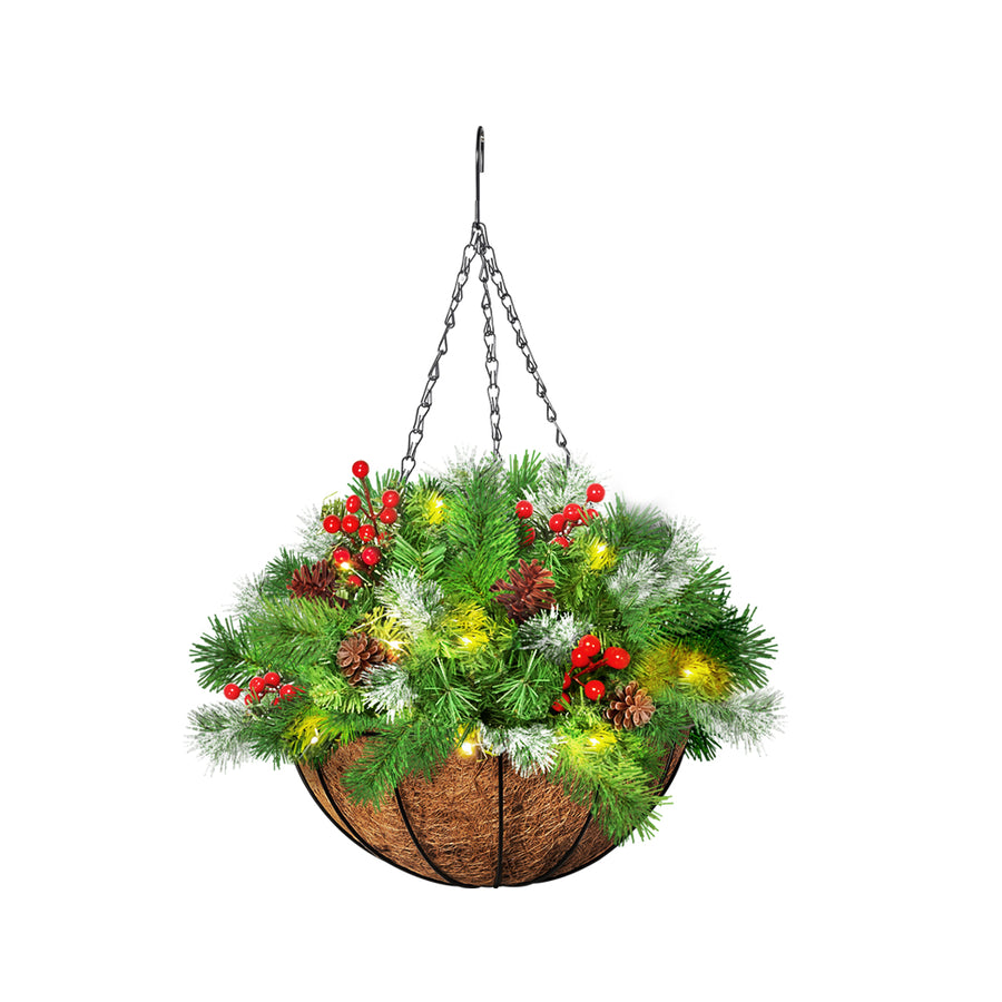 Santaco Christmas Hanging Basket Ornaments 30CM-2018816711976947712