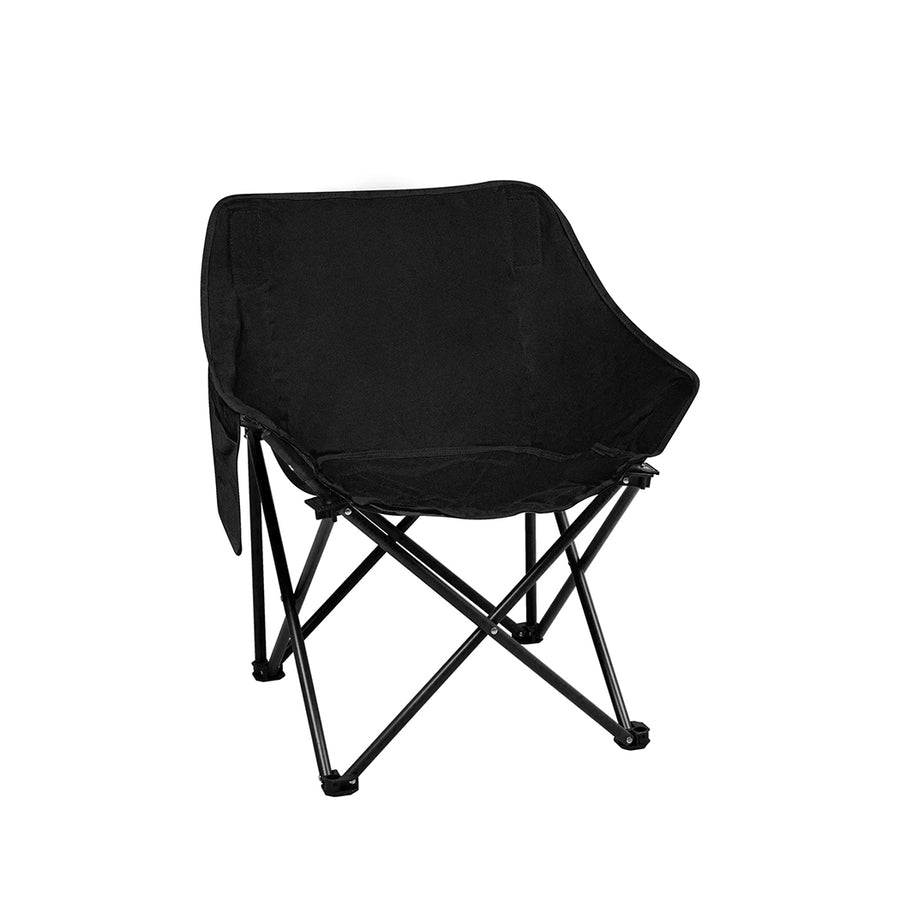 Levede Folding Camping Moon Chair Lightweight Black-2018816697703731200