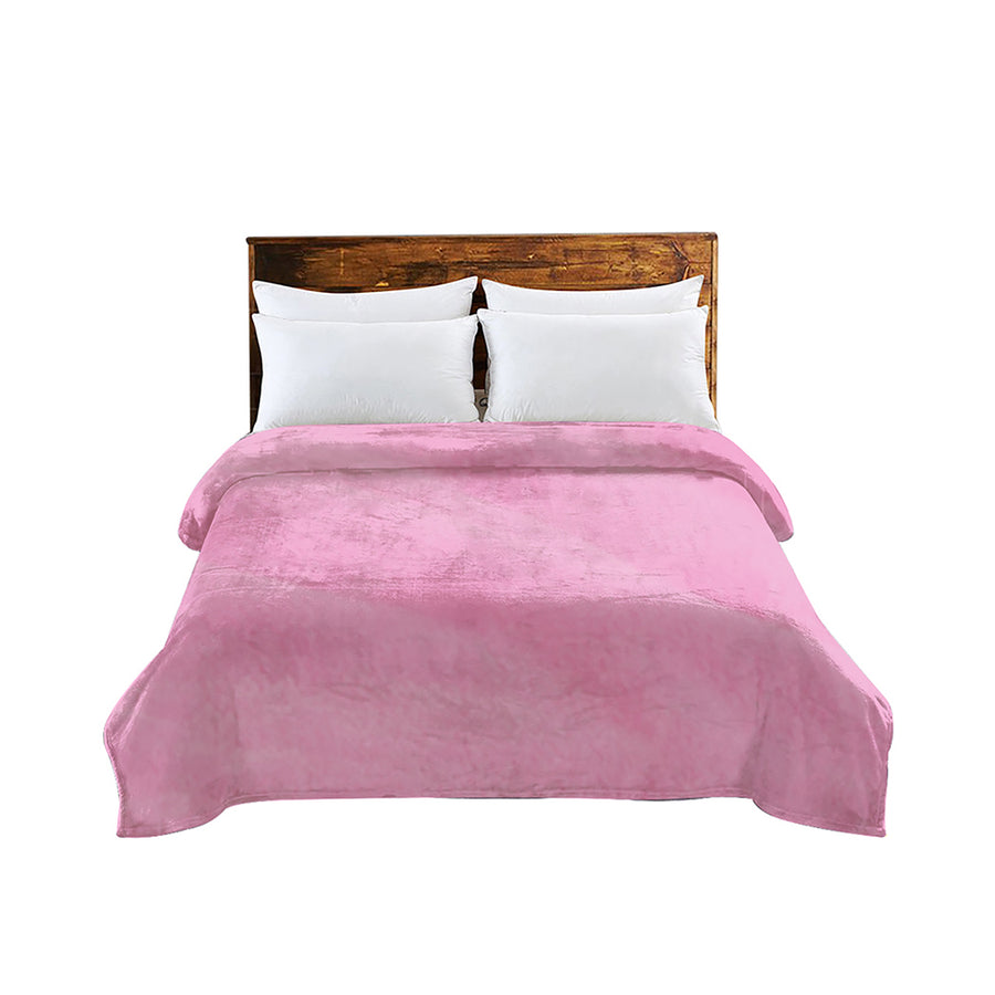 DreamZ 320GSM 220x240cm Ultra Soft Mink Pink Queen-2018816644272492544