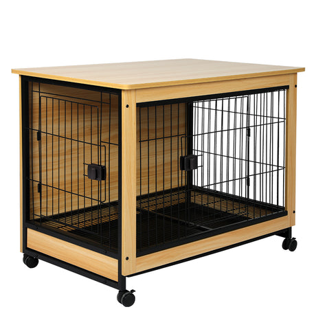 PaWz Wooden Wire Dog Kennel Side End XL X-Large-1954802558774153216