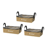 Slimbridge 3PCS Camping Canvas Storage Khaki - Low Angle