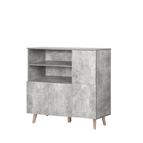 Levede Buffet Sideboard Storage Cabinet Grey-2006733265267986432