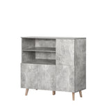 Levede Buffet Sideboard Storage Cabinet Grey - Extra Image