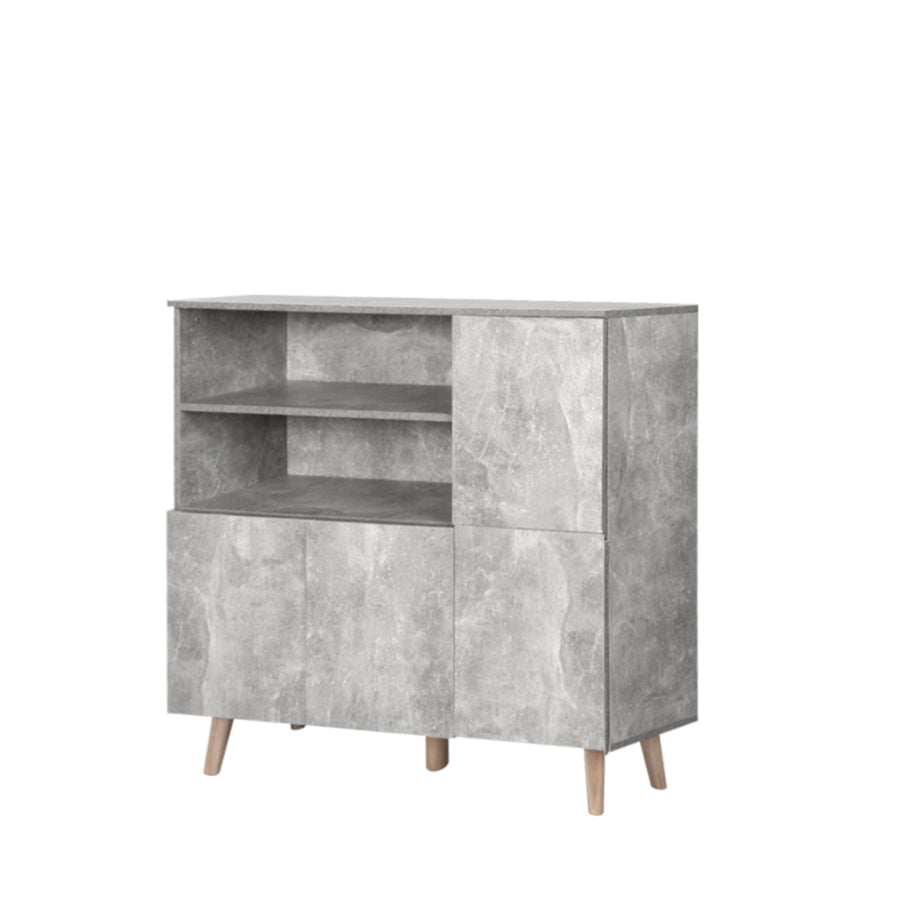 Levede Buffet Sideboard Storage Cabinet Grey-2006733265267986432