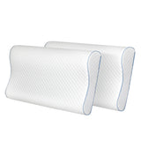 Dreamz Memory Pillow Supprt Shoulder FoamWhite Pillowcase - Extra Image