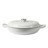 TOQUE 3.5L Enamel Dutch Oven Pan in White Colour-2018816806898241536