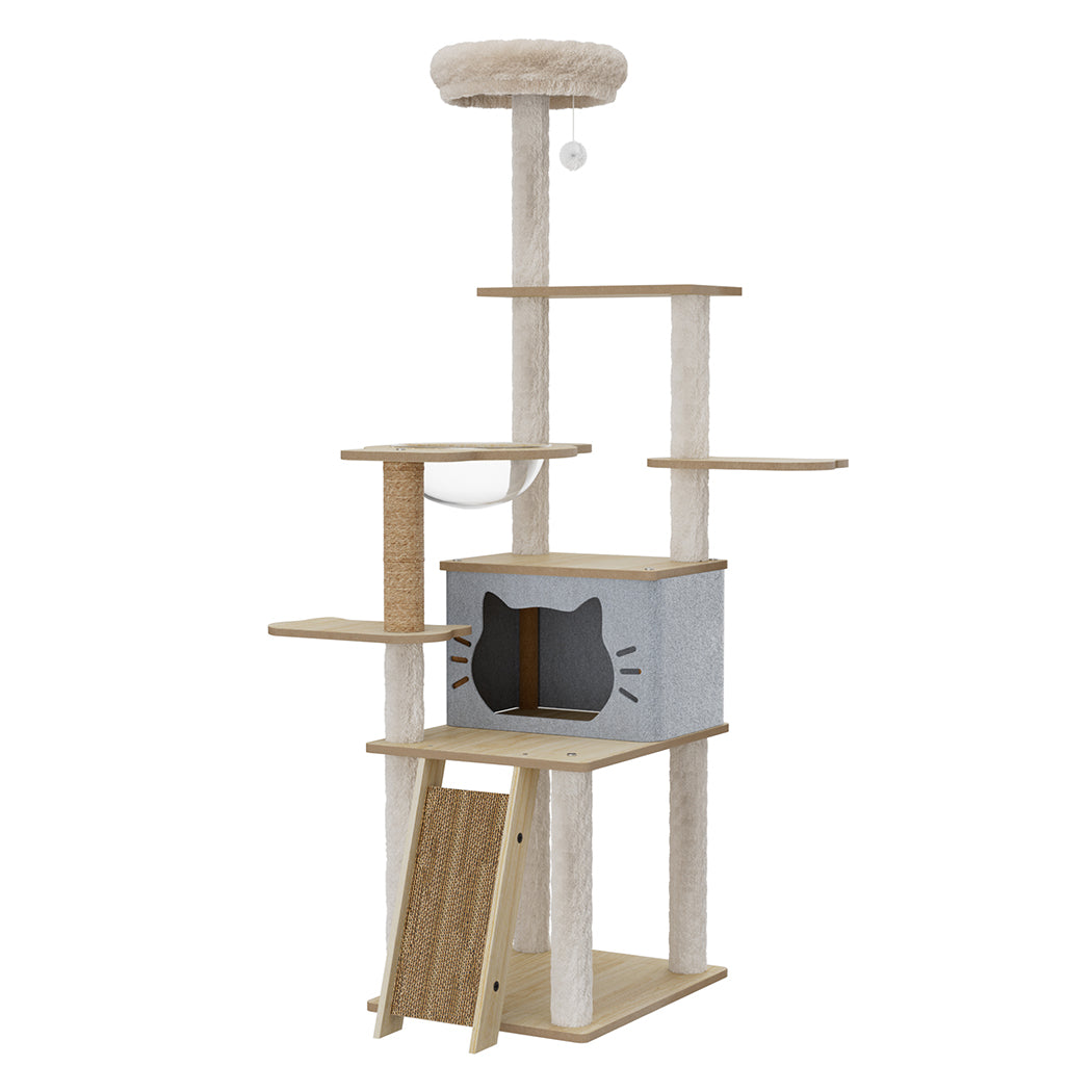 Pawz Cat Tree Tower Large Scratcher Condo House 160cm-2006732708063088640