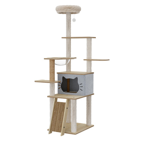 Pawz Cat Tree Tower Large Scratcher Condo House 160cm-2006732708063088640