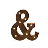LED Metal Letter Lights Free Standing - Low Angle