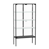 Stacked Glass Display Cabinet Steel 4 Tier 160cm-2006732866213515264