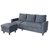 Levede L-shaped Sectional Sofa Lounge Chaise Set - Low Angle