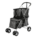 PaWz Pet Stroller 2-Tier Dog Cat Carrier Foldable-2018816880445362176
