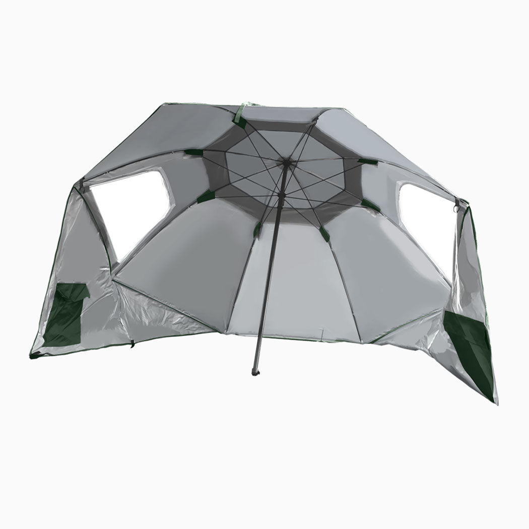 Mountview Beach Umbrella Outdoor Umbrellas Green 2.13M-2018816743358730240